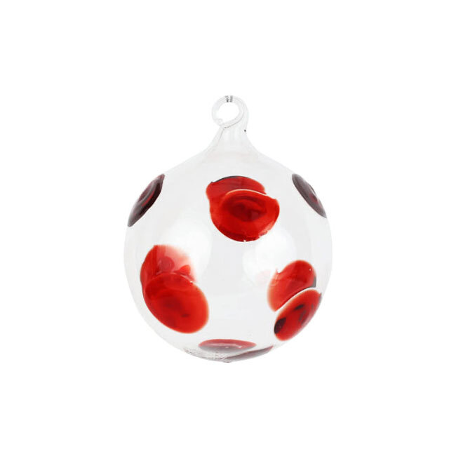 Product Vietri Drop Glass Ornament | Red