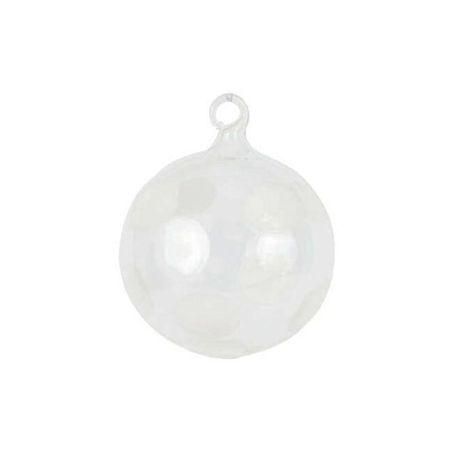 Product Vietri Drop Glass Ornament | White