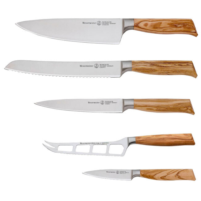 Messermeister Oliva Elite Magnet Block Set | 6 Piece - Knives