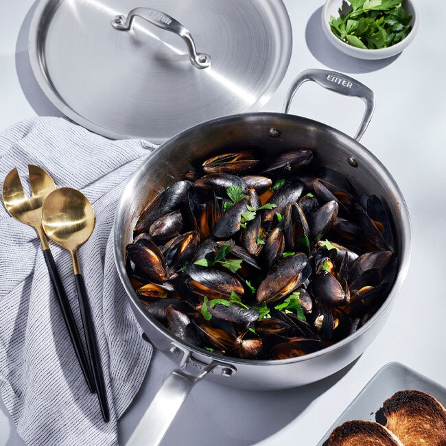 Heritage Steel ‘Eater Series’ 4 Quart Sauté Pan with Lid