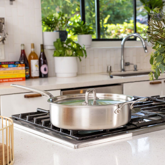 Heritage Steel ‘Eater Series’ 4 Quart Sauté Pan with Lid