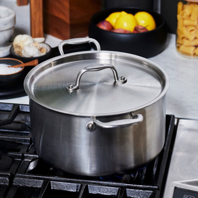 Heritage Steel ‘Eater Series’ 8 Qt Stock Pot with Lid - lifestyle