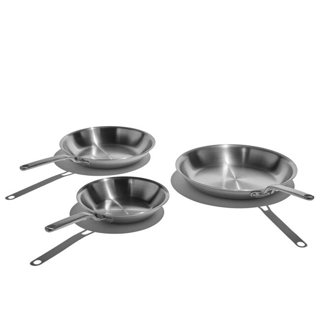 Product Heritage Steel ‘Eater’ Series’ 3-Piece Fry Pan Set