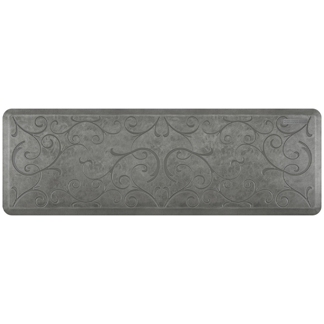 WellnessMats Bella Collection 6X2 Mat | Silver Leaf