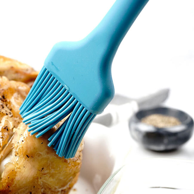 RSVP Ela's Silicone Basting Brush | Turquoise