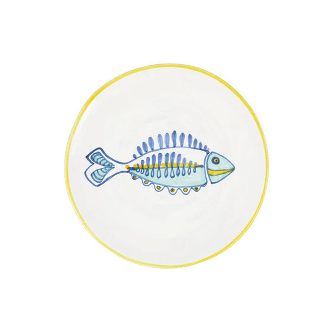 Product Vietri Elba's Fish Lined Fin Salad Plate