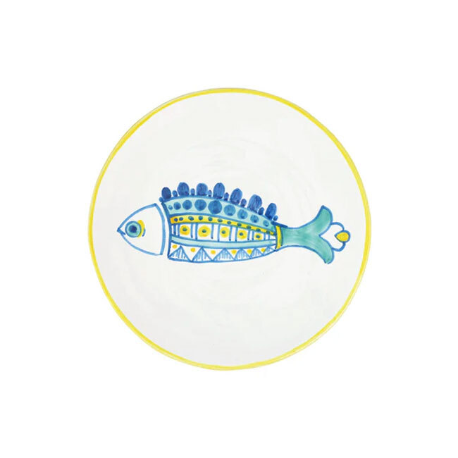 Product Vietri Elba's Fish Dotted Fin Salad Plate