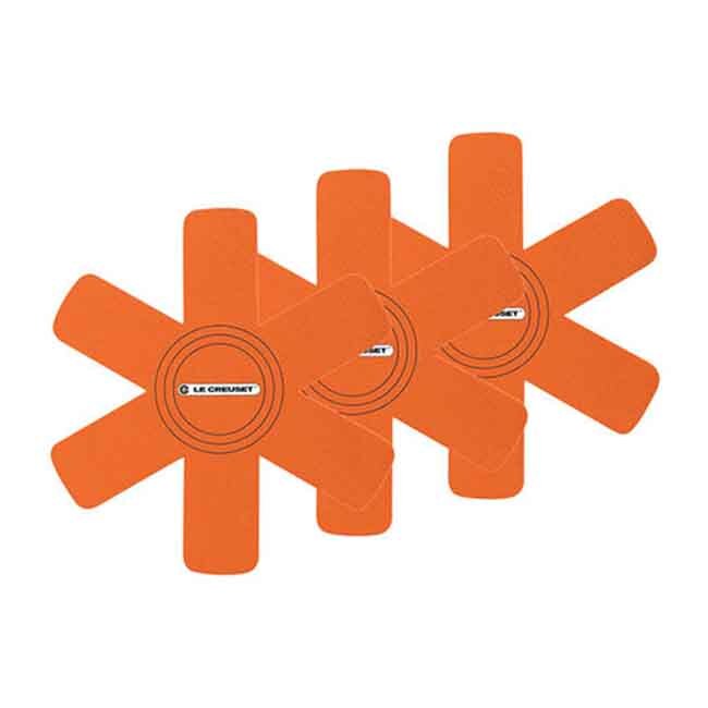Product Le Creuset Felt Pan Protectors, Set of 3 | Flame