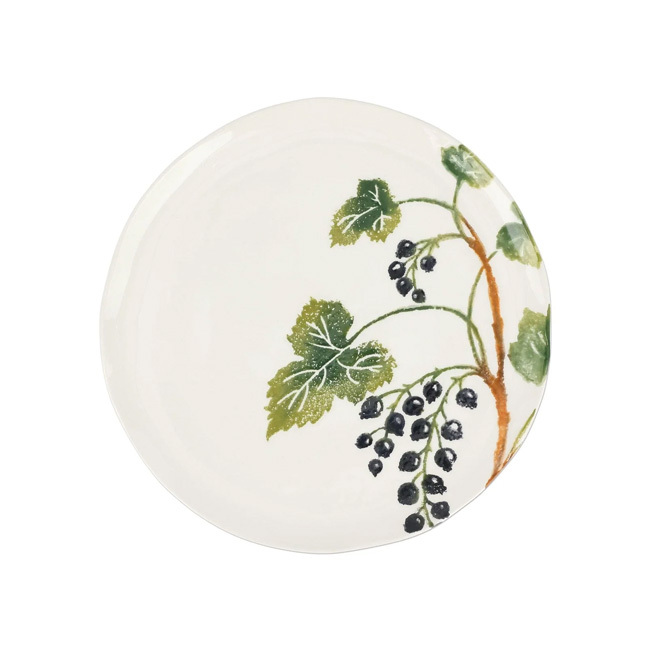 Vietri Foresta Primavera Black Currant Salad Plate