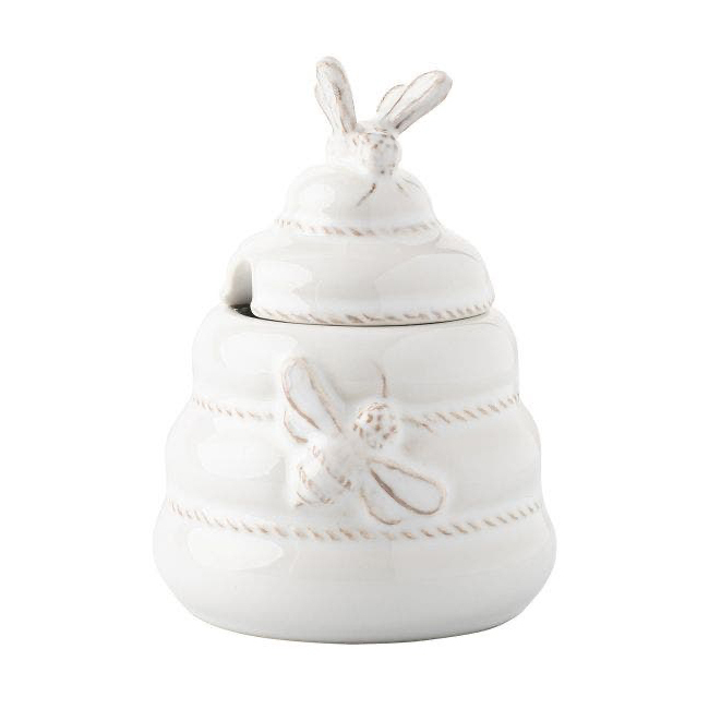 Product Juliska Clever Creatures Henrietta Whitewash Honey/Jam Pot