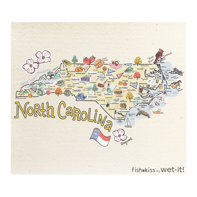 Product Wet It! North Carolina Swedish Dishcloth