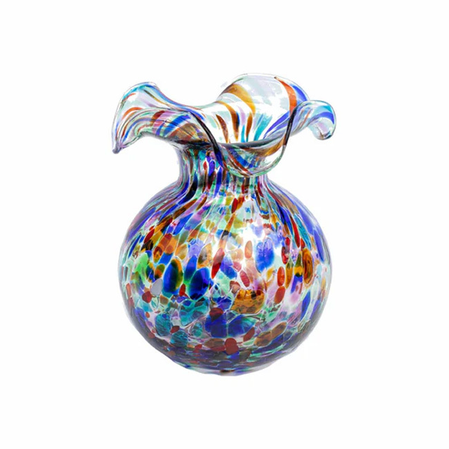 Product Vietri Hibiscus Glass Carnevale Bud Vase