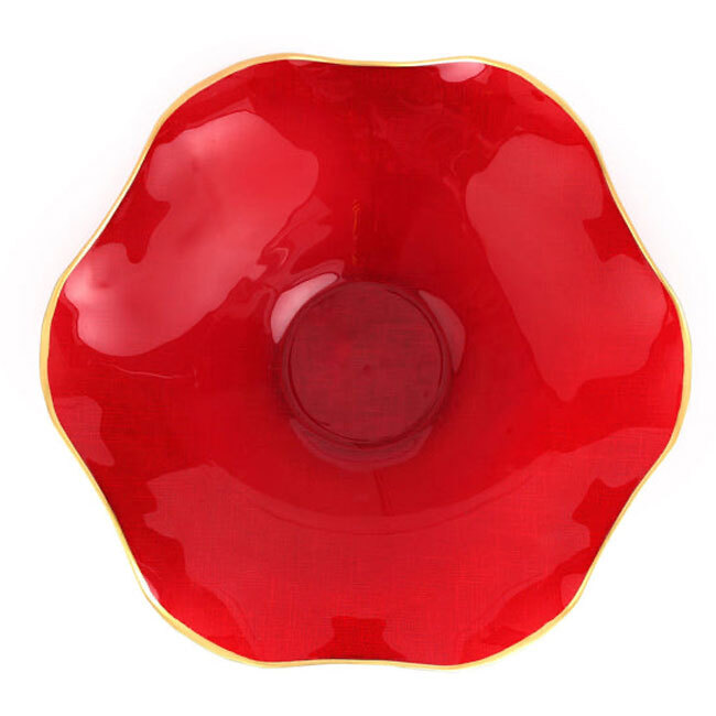 Vietri Holiday Glass Medium Serving Bowl