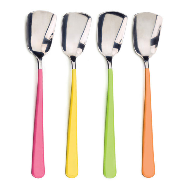 RSVP International Endurance® Ice Cream Spoon Set of 4 - Mixed Colors