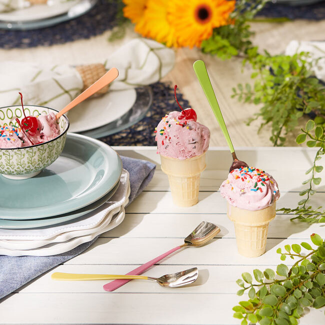 RSVP International Endurance® Ice Cream Spoon Set of 4 - Mixed Colors
