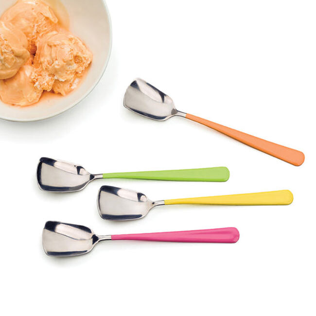 RSVP International Endurance® Ice Cream Spoon Set of 4 - Mixed Colors