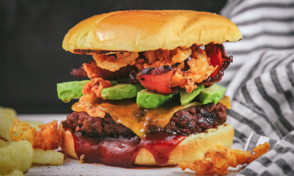 Extra Ingredient's BBQ Burgers with Crispy Onions BBQ Burgers with Crispy Onions