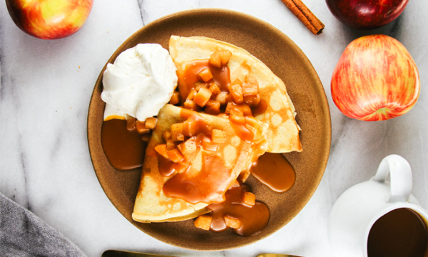 Apple Caramel Crêpes