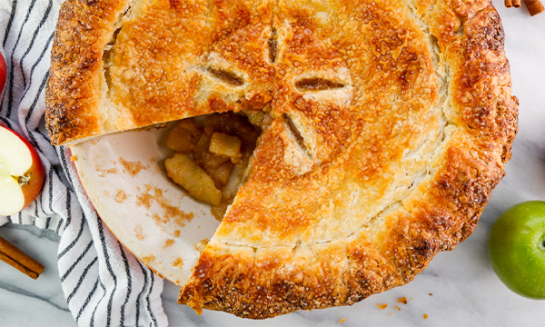 Classic Homemade Apple Pie with a Cream Cheese Crust