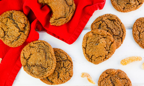 Candied Gingersnap Cookies