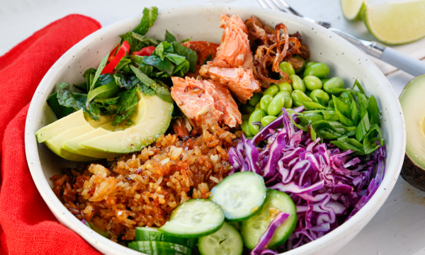 Crispy Rice and Salmon Bowls