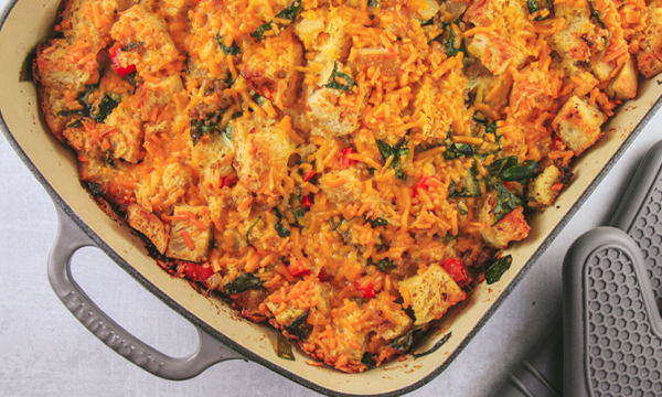 Sausage and Egg Strata