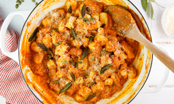 Homemade Gnocchi with Pumpkin Sage Sauce