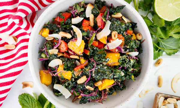 Mango and Kale Tropical Salad