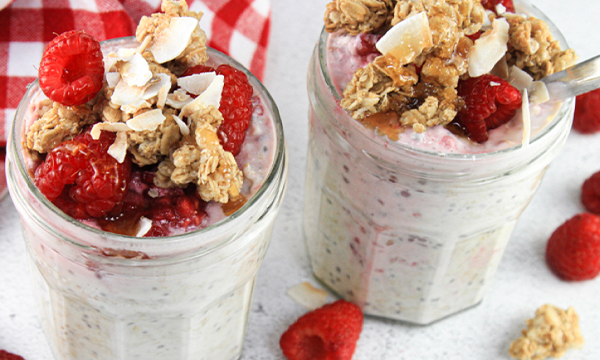 Raspberry Overnight Oats