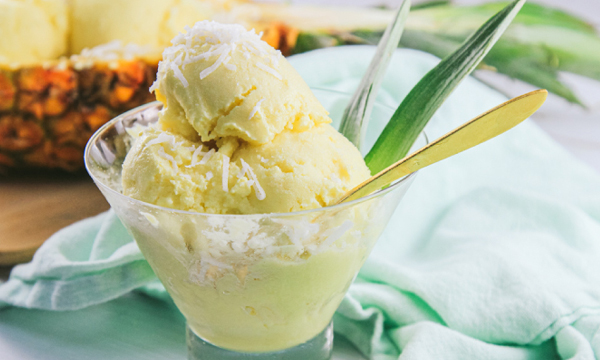 Pineapple and Coconut Sorbet