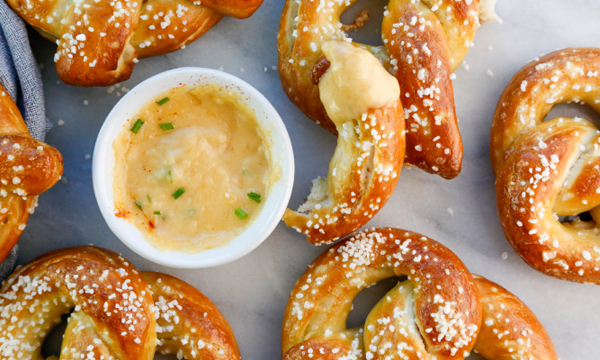 Soft Pretzels with Beer Cheese Dip