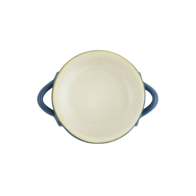 Vietri Italian Bakers Small Handled Round Baker | Blue