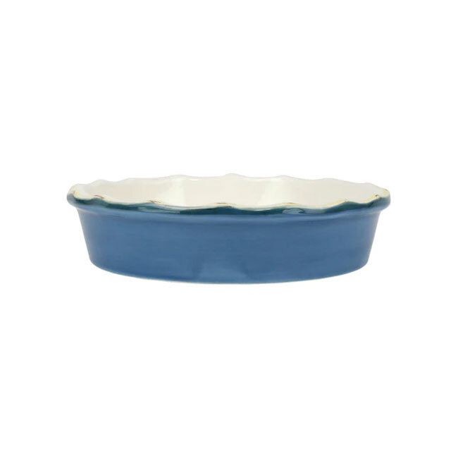 Product Vietri Italian Bakers Pie Dish | Blue