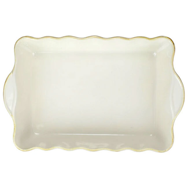 Vietri Italian Bakers Large Rectangular Baker | Cappuccino