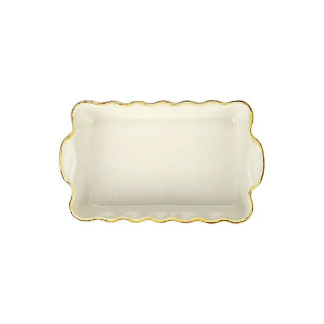 Vietri Italian Bakers Small Rectangular Baker | Cappuccino