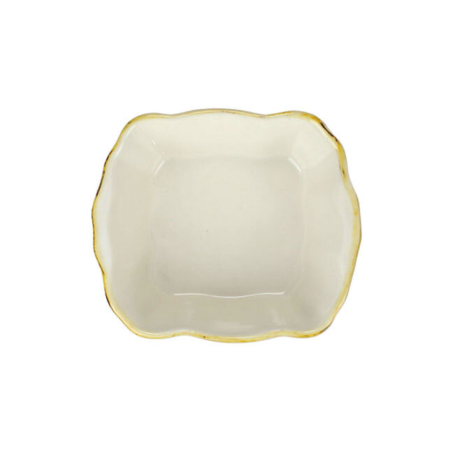 Vietri Italian Bakers Small Square Baker | Cappuccino