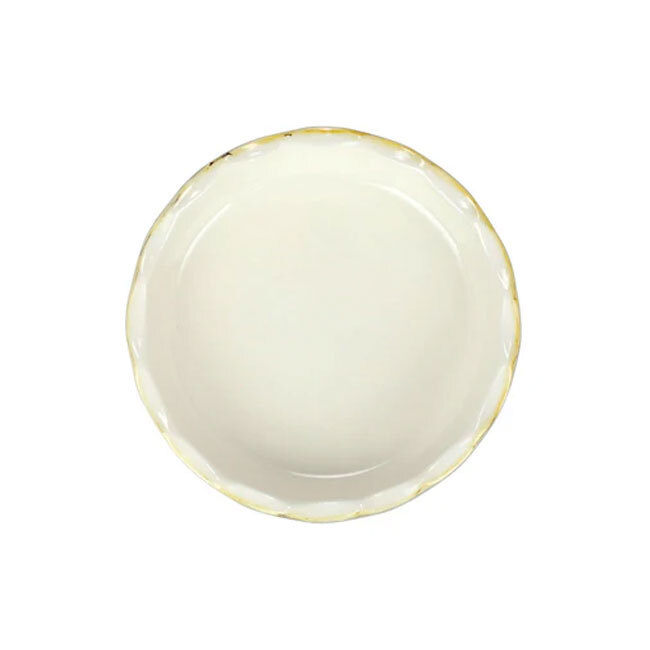 Vietri Italian Bakers Pie Dish | Cappuccino