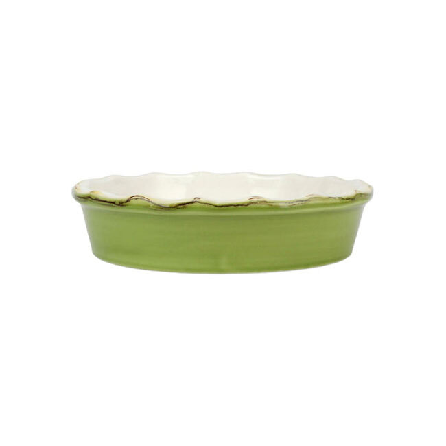 Product Vietri Italian Bakers Pie Dish | Green