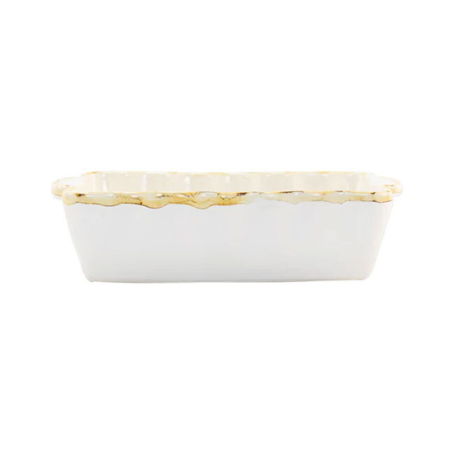 Product Vietri Italian Bakers Small Rectangular Baker | White