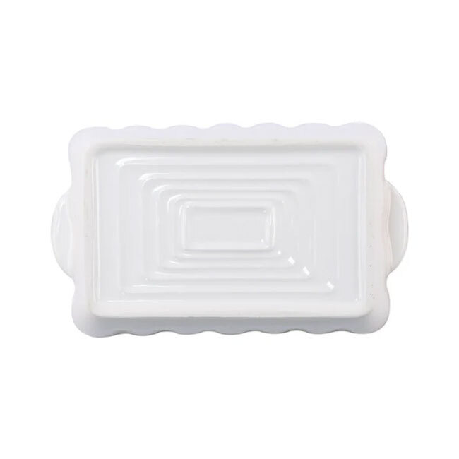 Vietri Italian Bakers Small Rectangular Baker | White