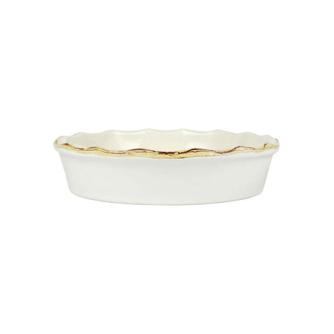 Product Vietri Italian Bakers Pie Dish | White