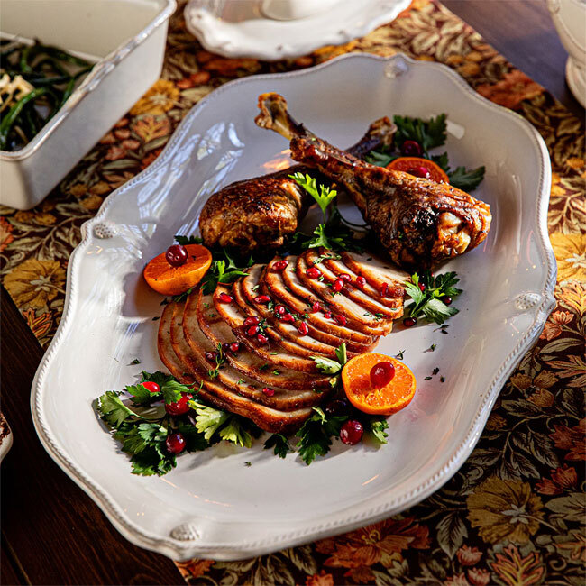 Juliska Berry & Thread 20” Platter | Whitewash