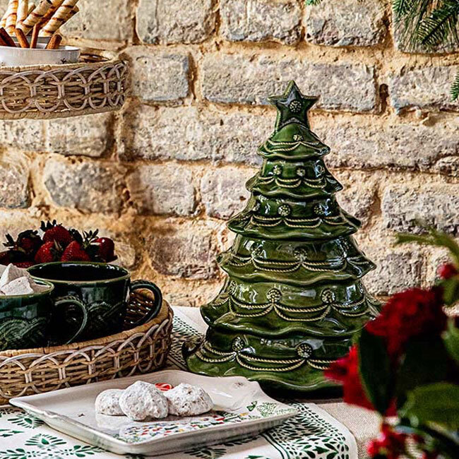 Juliska Berry & Thread Christmas Tree Cookie Jar | Basil