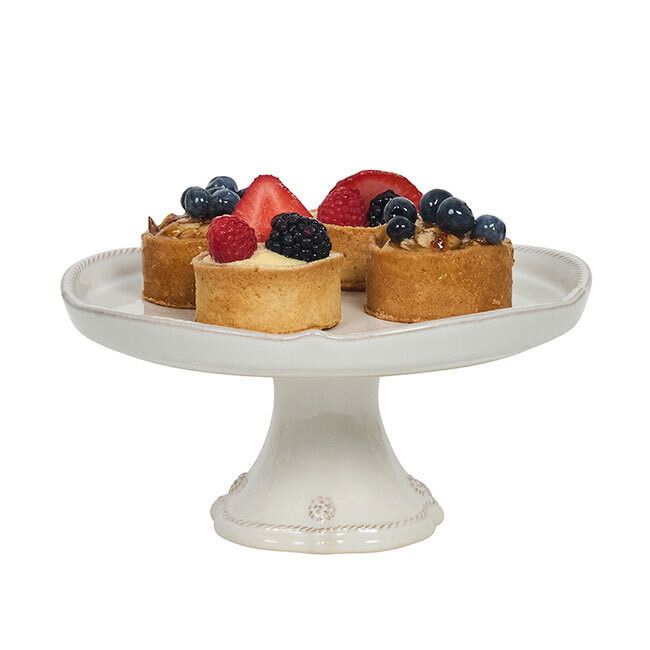 Juliska Berry & Thread Petite Cake Stand | Whitewash - side