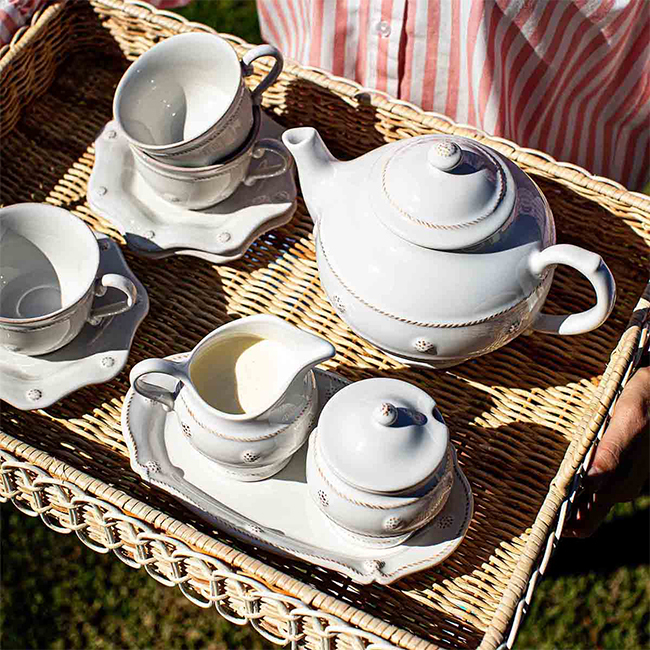 Juliska Berry & Thread Teapot | Whitewash