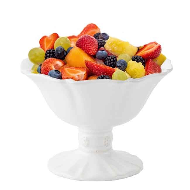 Juliska Berry & Thread 5.5-Inch Footed Compote | Whitewash in use