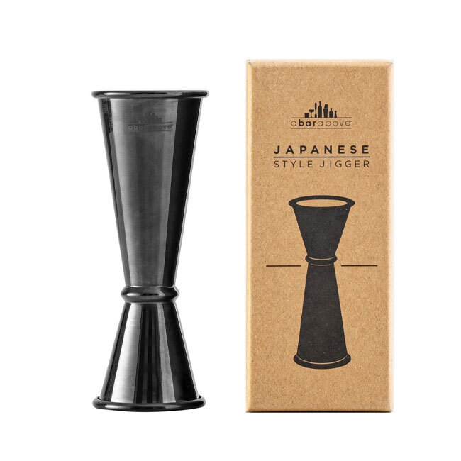 Product A Bar Above Black Japanese Jigger