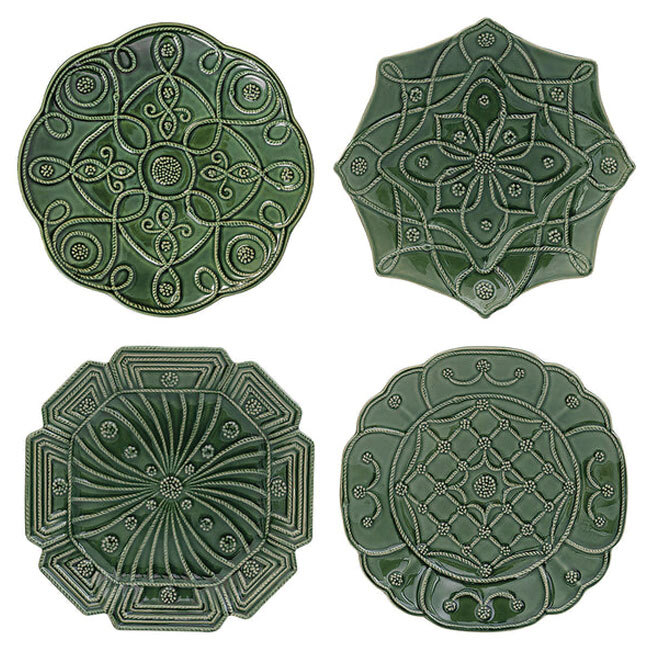 Product Juliska Jardins du Monde Dessert/Salad Plate Assorted Set/4 | Basil