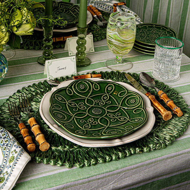 Juliska Jardins du Monde Dessert/Salad Plate Assorted Set/4 | Basil