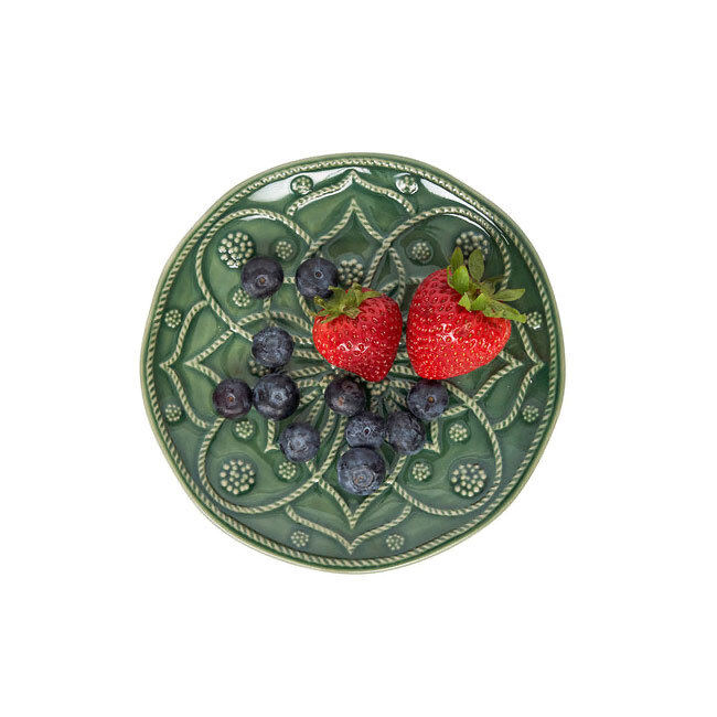 Juliska Jardins du Monde Side/Cocktail Plate Assorted Set/4 | Basil